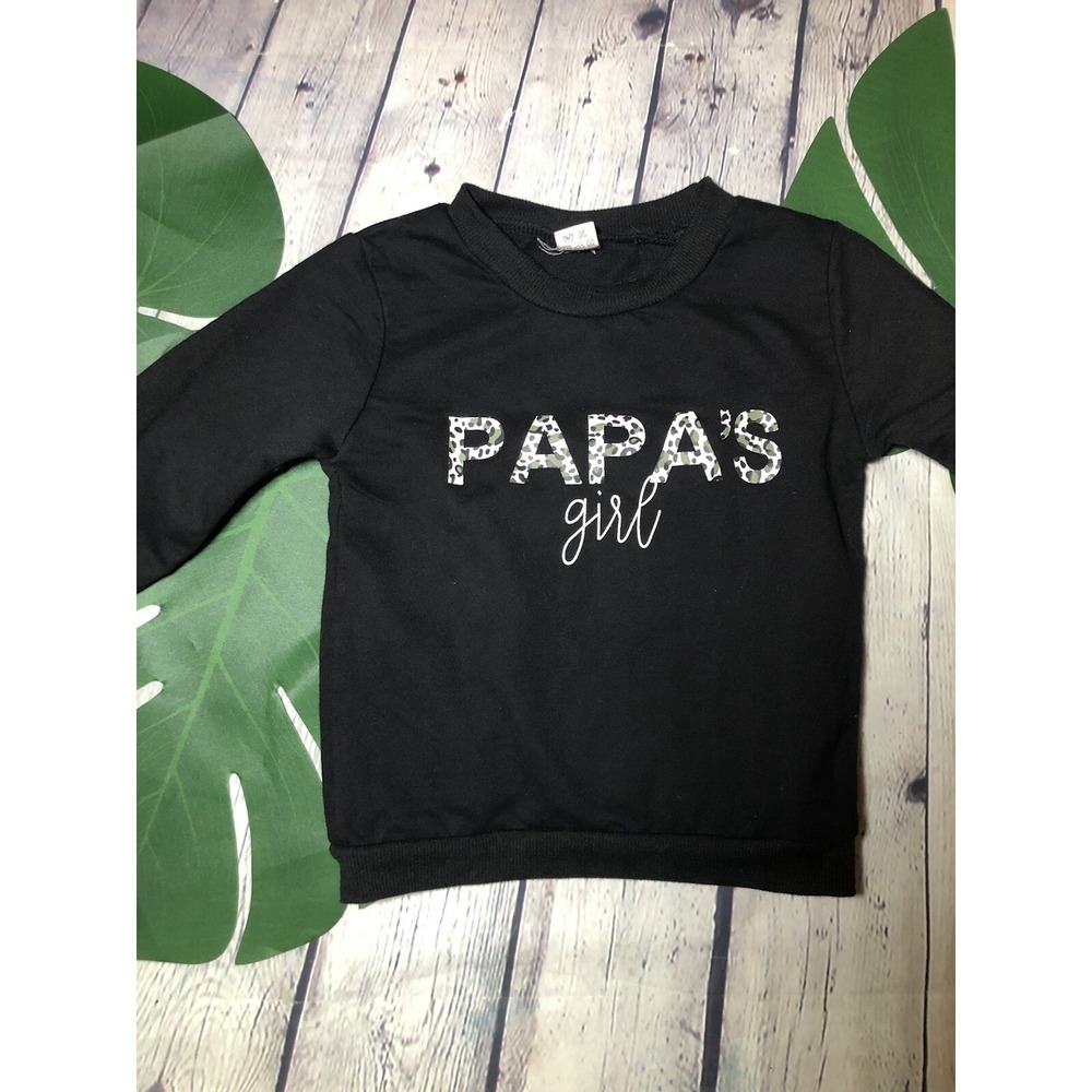 SHEIN Sweatshirt Toddler Girl's Size 4Y-5Y Leopard